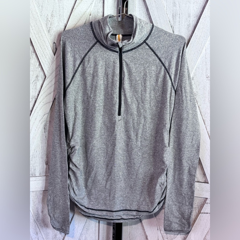 Lucy Gray Long Sleeve Fitted Half Zip